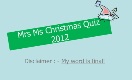 Christmas Quiz