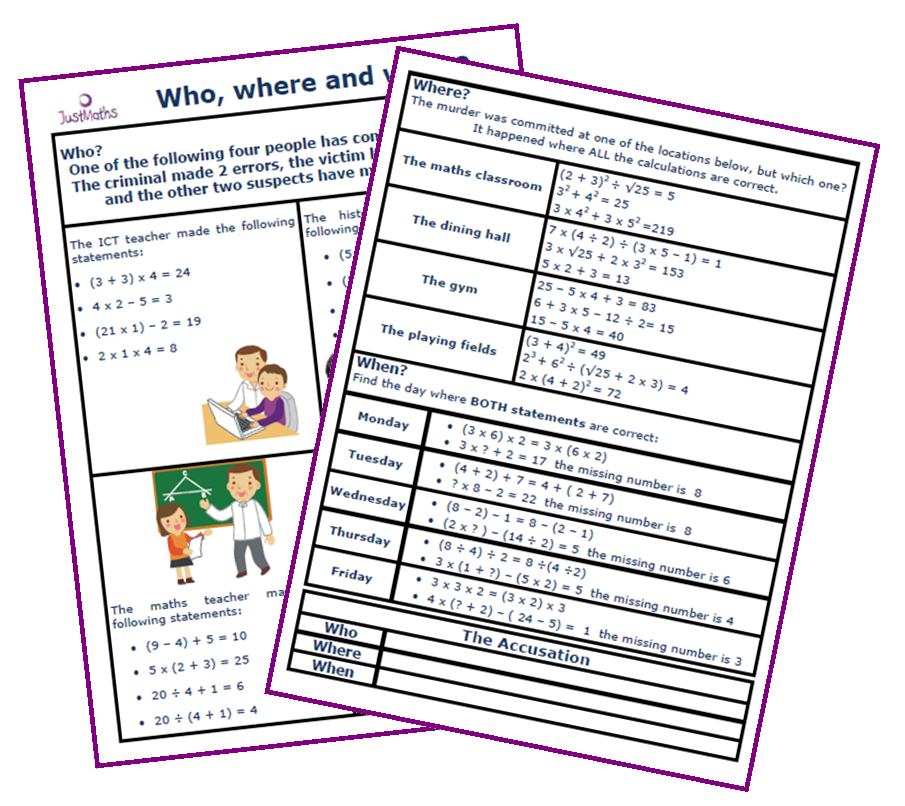 BIDMAS worksheet JustMaths Online BIDMAS worksheet JustMaths Online
